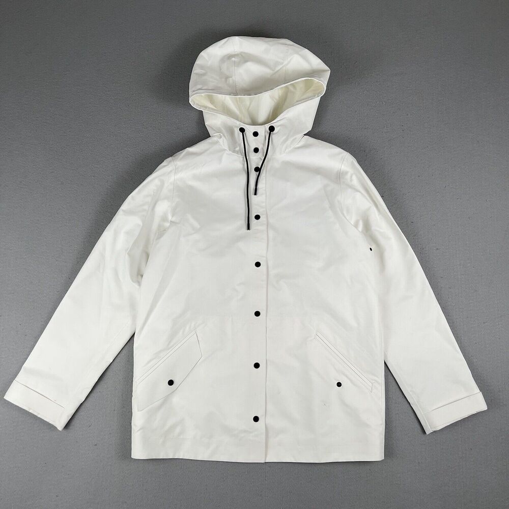 Aritzia Babaton Rain Jacket Womens Size XS White Polyester Waterproof
